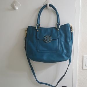 Tory Burch Amanda Turquoise Leather handbag